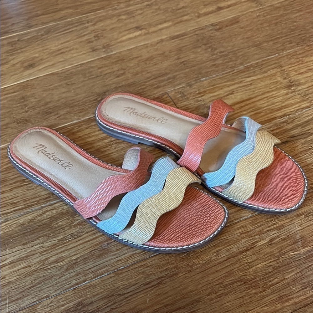 Madewell Women's Multicolor flat Sandals - size 6 - leather